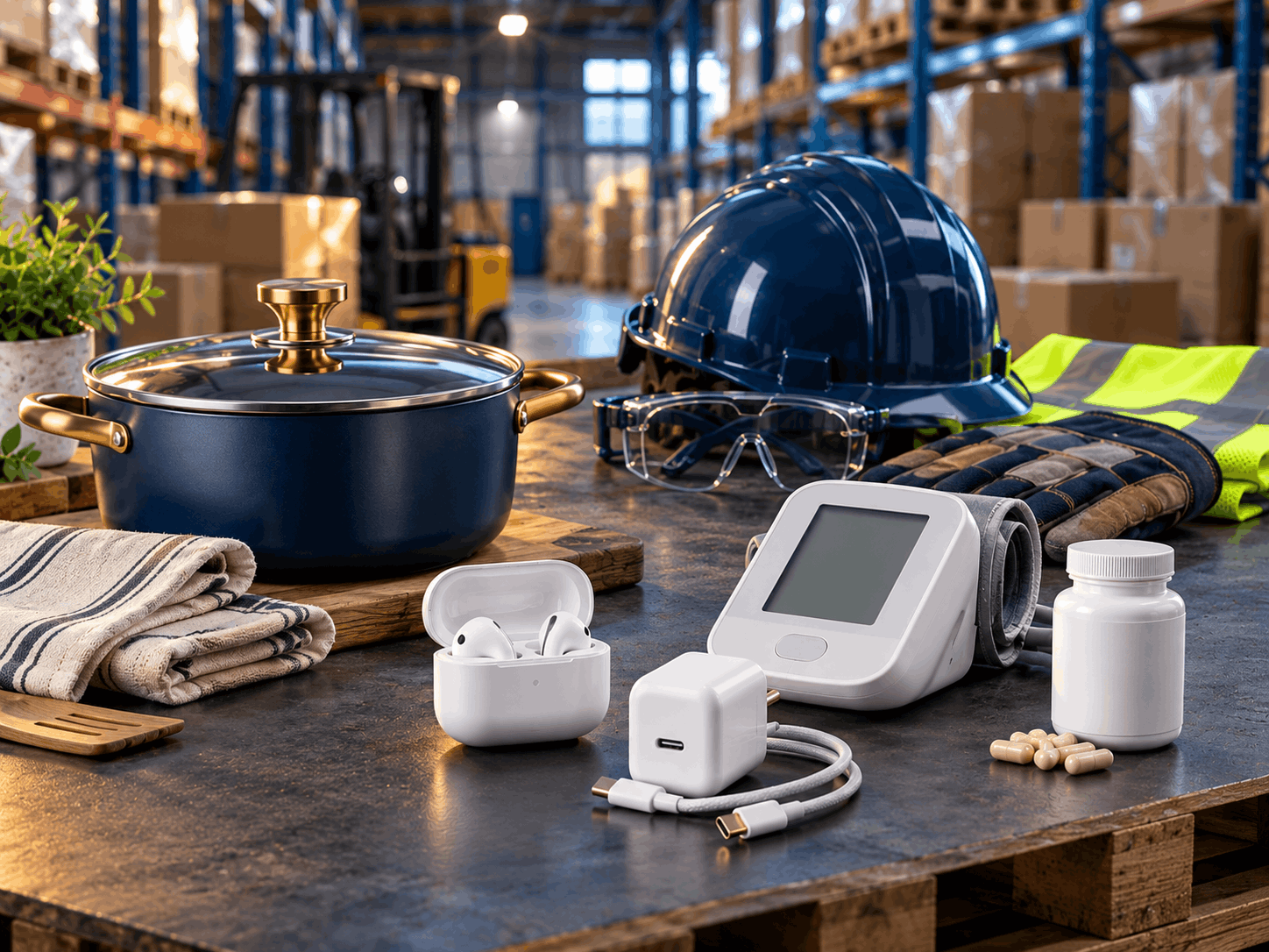 Everreach Distribution products: cookware, electronics, health and safety supplies